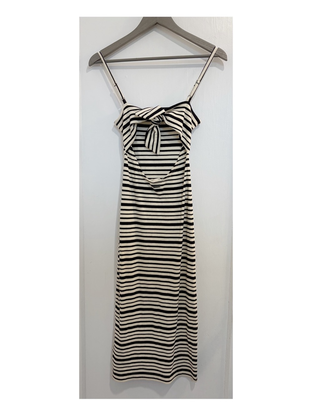 Ribbed Tie-Back Dress